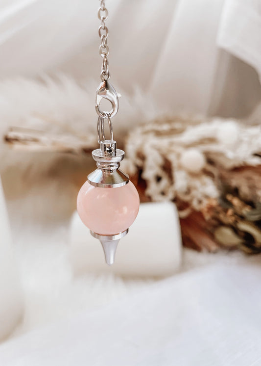 Rose Quartz Chakra Pendulum