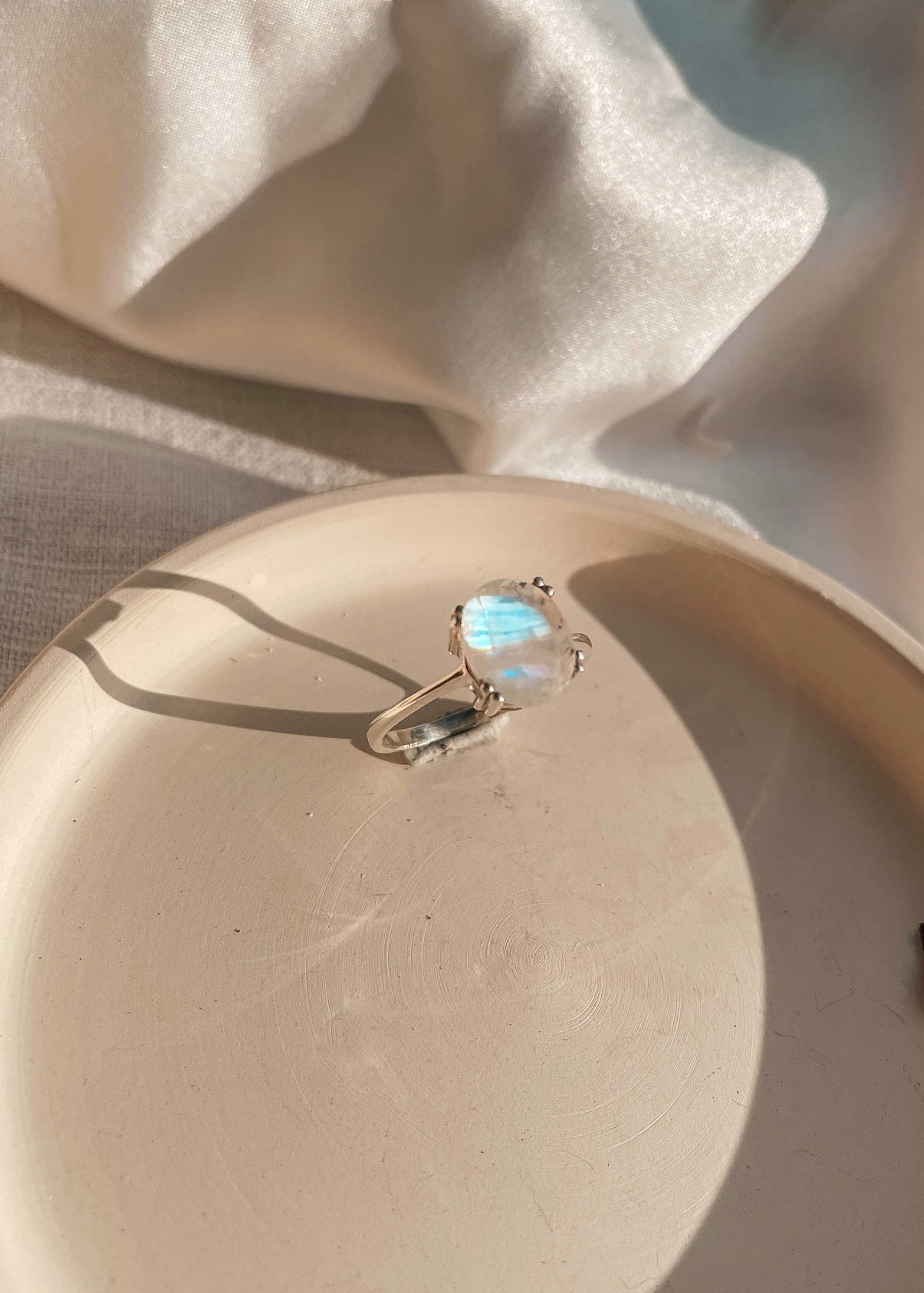 Moonstone Oval Ring