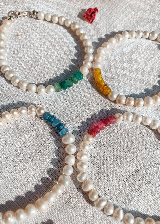 Birthstone Pearl Bracelets