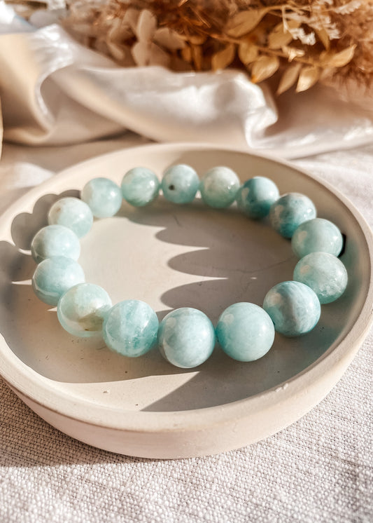 Aquamarine Chunky Bracelet