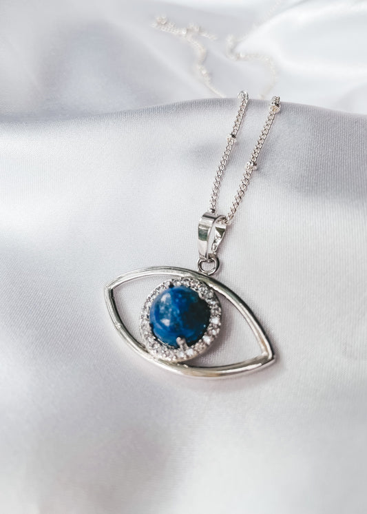 Lapis Evil Eye Pendant