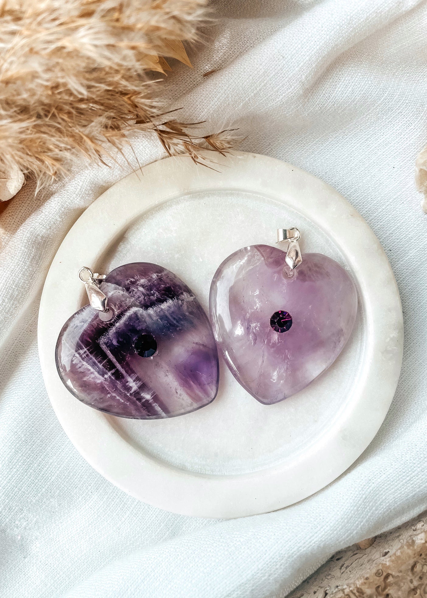 Amethyst Heart Pendant