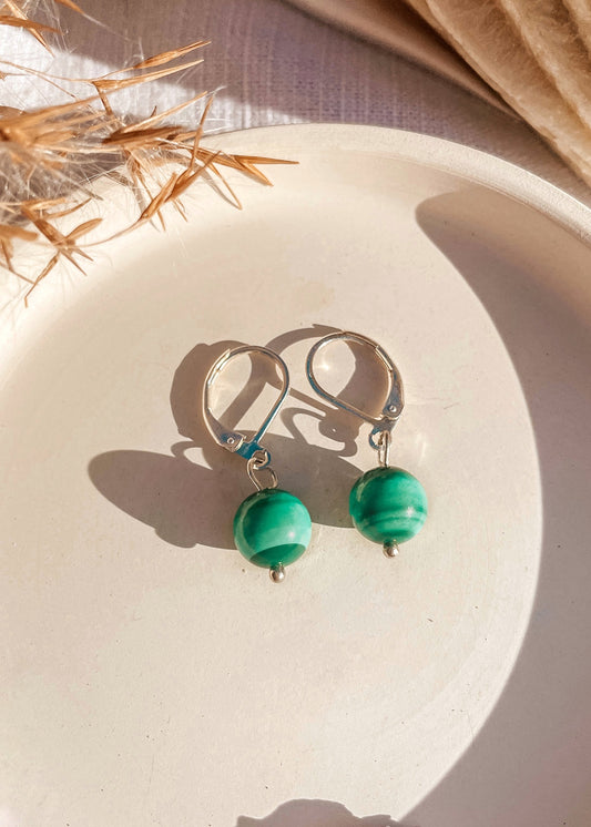 Malachite Earrings