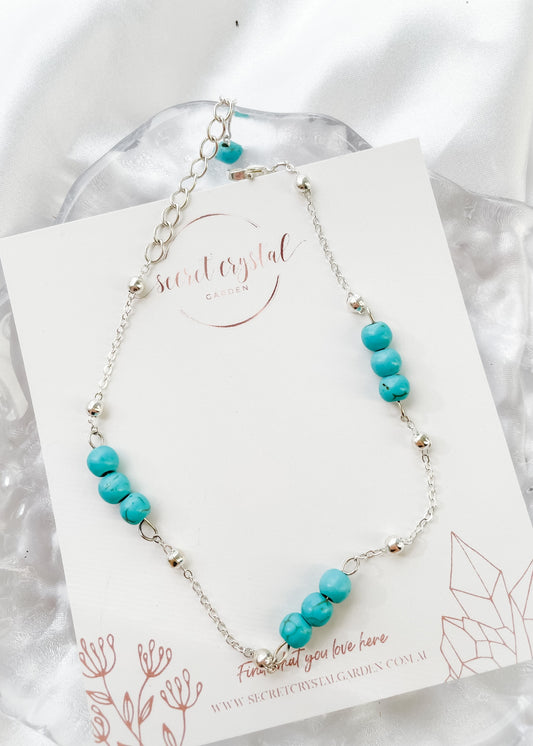 Turquoise Chain Anklet