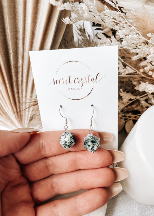 Moss Agate Earrings